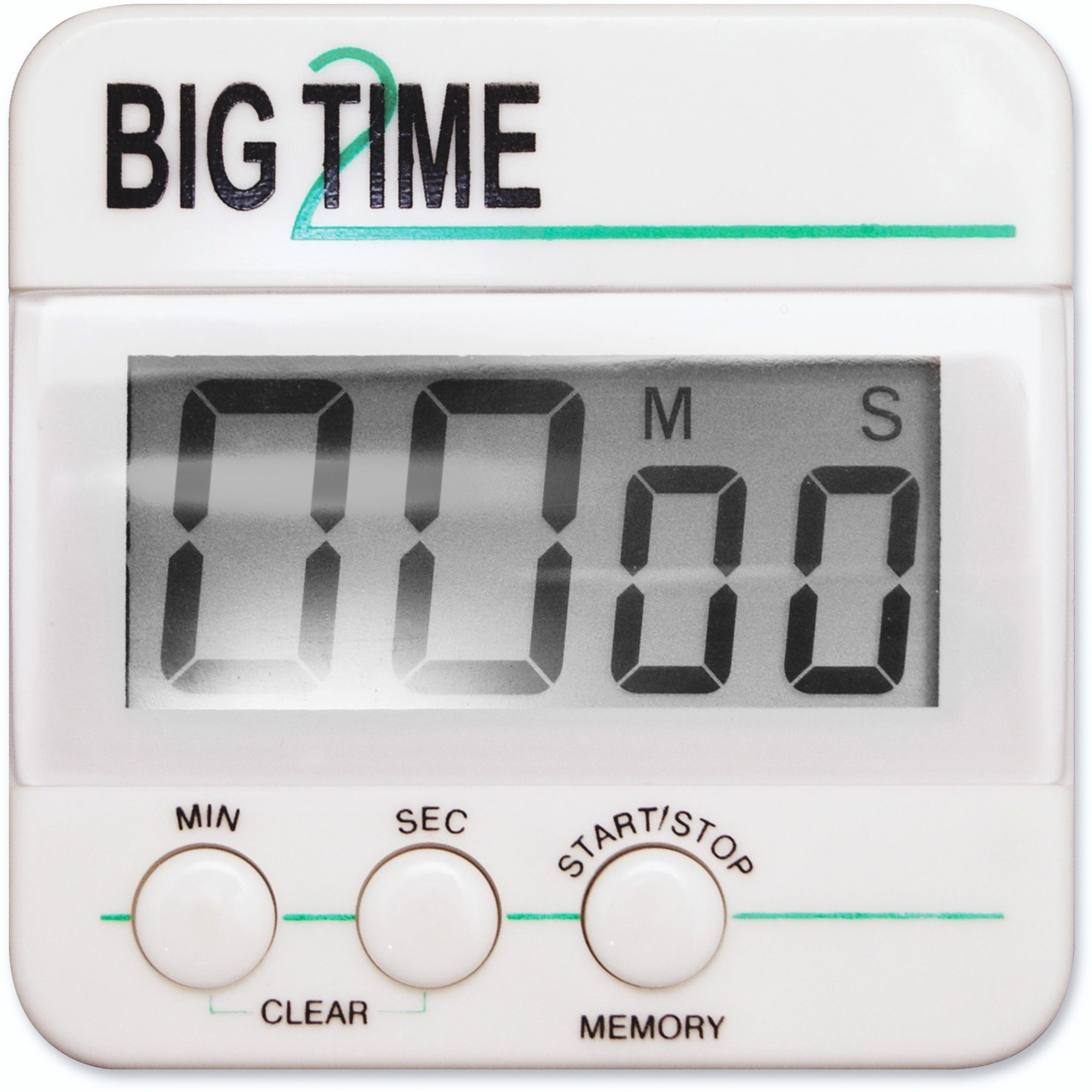 Ashley Big Time Digital Timer - Desktop Sports - White/Black - Pocket Charts & Accessories