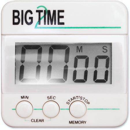 Ashley Big Time Digital Timer - Desktop Sports - White/Black - Pocket Charts & Accessories