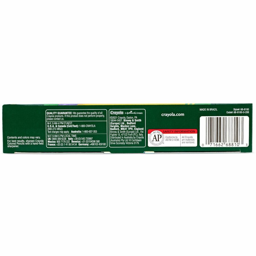 Crayola Colored Pencils - Assorted Lead - 100 / Set