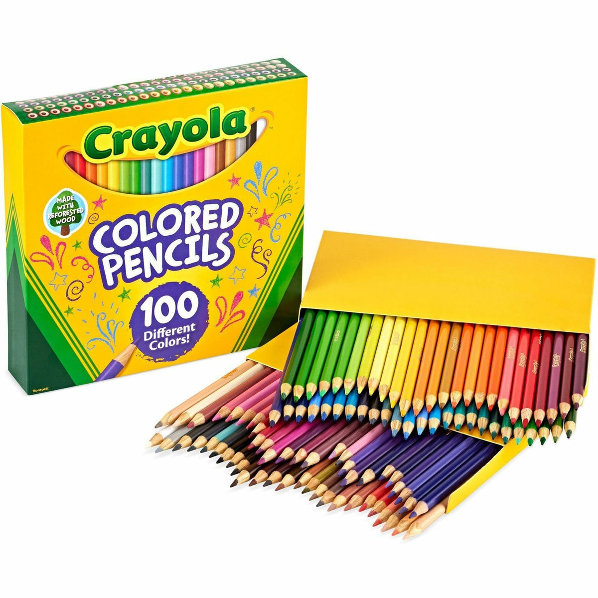 Crayola Colored Pencils - Assorted Lead - 100 / Set