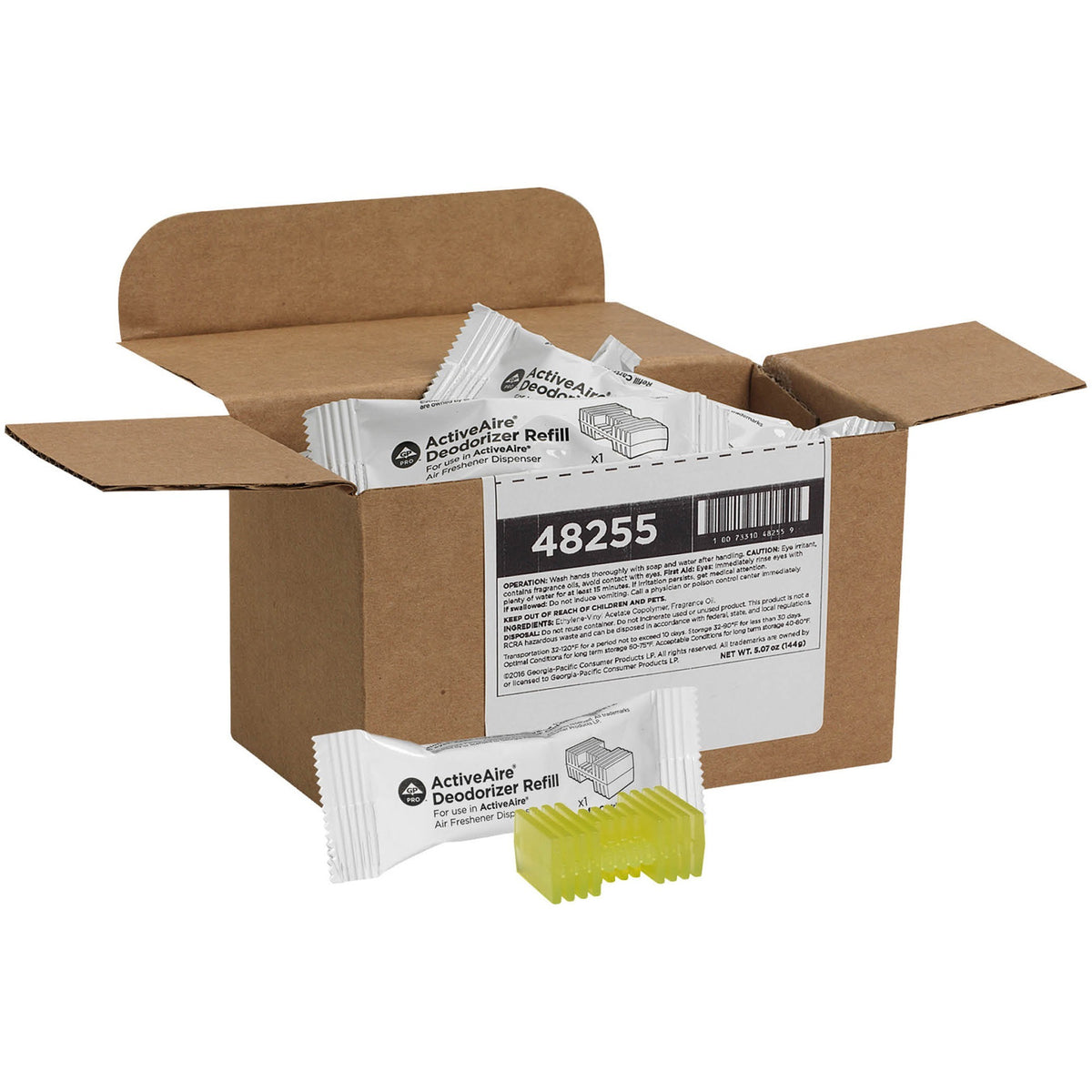 ActiveAire Automatic Freshener Dispenser Refill - Citrus - 30 Day - Long Lasting, Odor Neutralizer - 12 / Carton