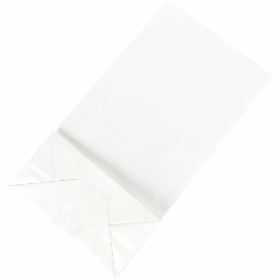 Sparco White Kraft Paper Bags - 11" Length x 6" Width - White - Paper - 100 / Pack