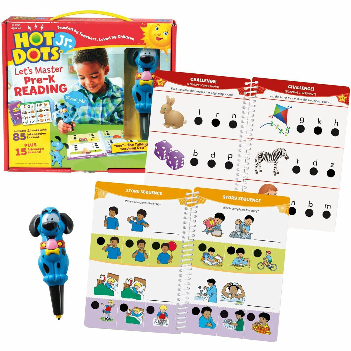 Hot Dots Jr Pre-K Reading Set Interactive Printed Book - Book - Grade Pre-K