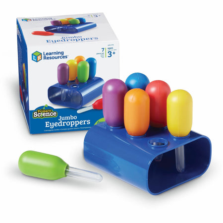 Learning Resources Jumbo Eyedroppers Set - Science Experiment Toy - Theme/Subject: Fun, Learning - 3 Year & Up
