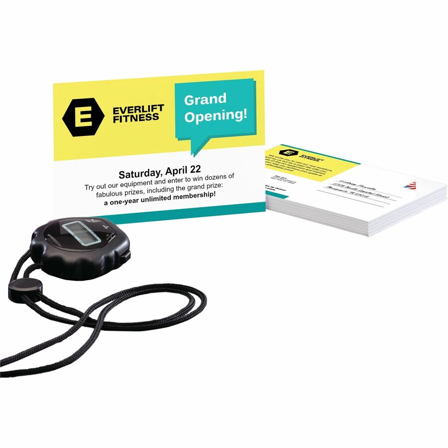 Avery®  Sure Feed Postcards - 97 Brightness - 4" x 6" - 80 lb Basis Weight - 216 g/m&#178; Grammage - Matte - Perforated, Heavyweight, Rounded Corner, Print-to-the-edge, Recyclable, Biodegradable, Coated - White - 100 / Box