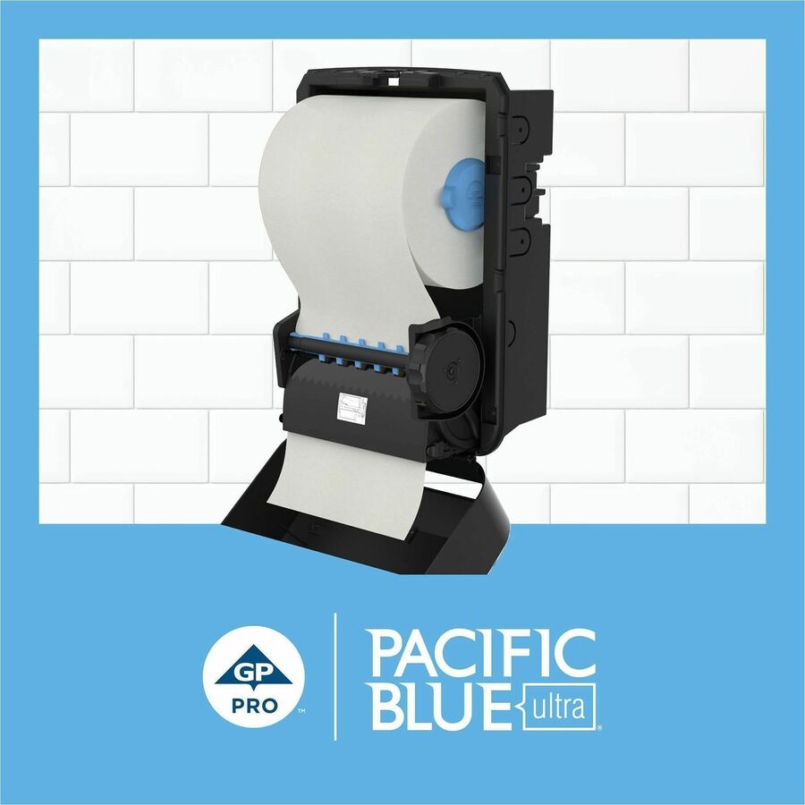 Pacific Blue Ultra High-Capacity Recycled Paper Towel Rolls - Alternate-Image2