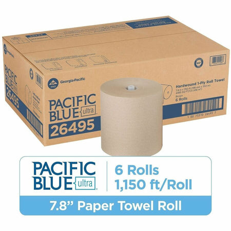Pacific Blue Ultra High-Capacity Recycled Paper Towel Rolls - Alternate-Image1