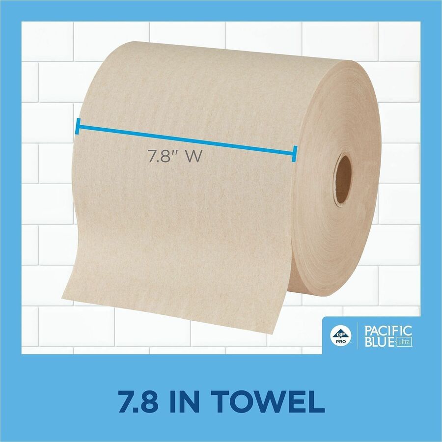 Pacific Blue Ultra High-Capacity Recycled Paper Towel Rolls - Alternate-Image3