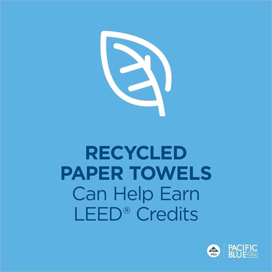 Pacific Blue Ultra High-Capacity Recycled Paper Towel Rolls - Alternate-Image10