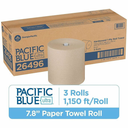 Pacific Blue Ultra High-Capacity Recycled Paper Towel Rolls - Alternate-Image1