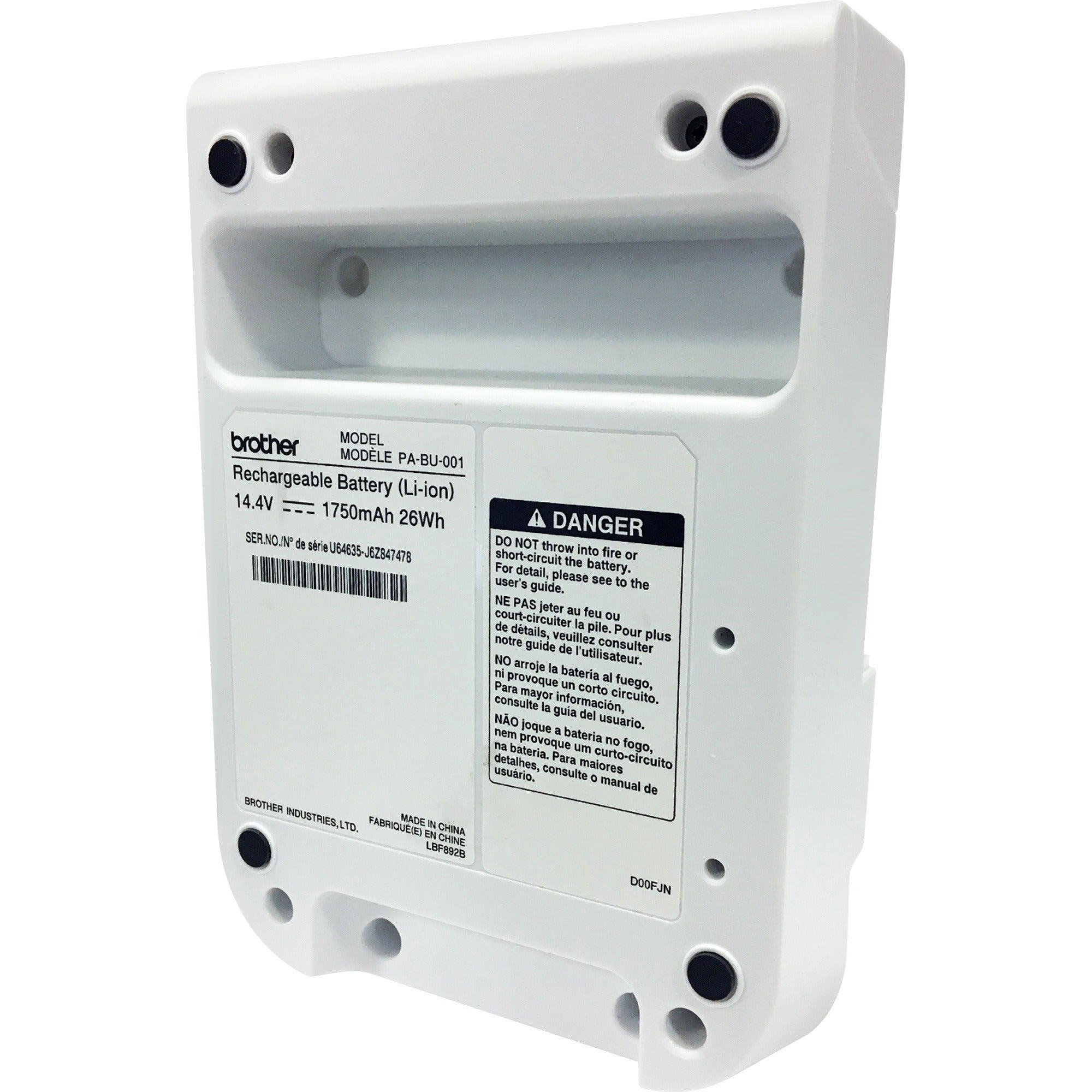 Brother QL-810W/QL-820NWB Battery - 2000