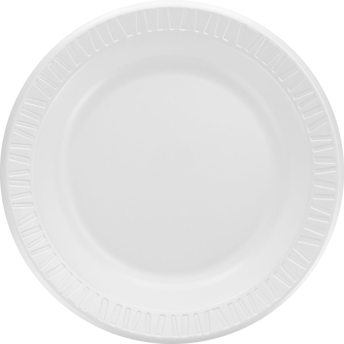 Dart Quiet Classic 10-1/4’’ Foam Plates - White - Glossy Finish