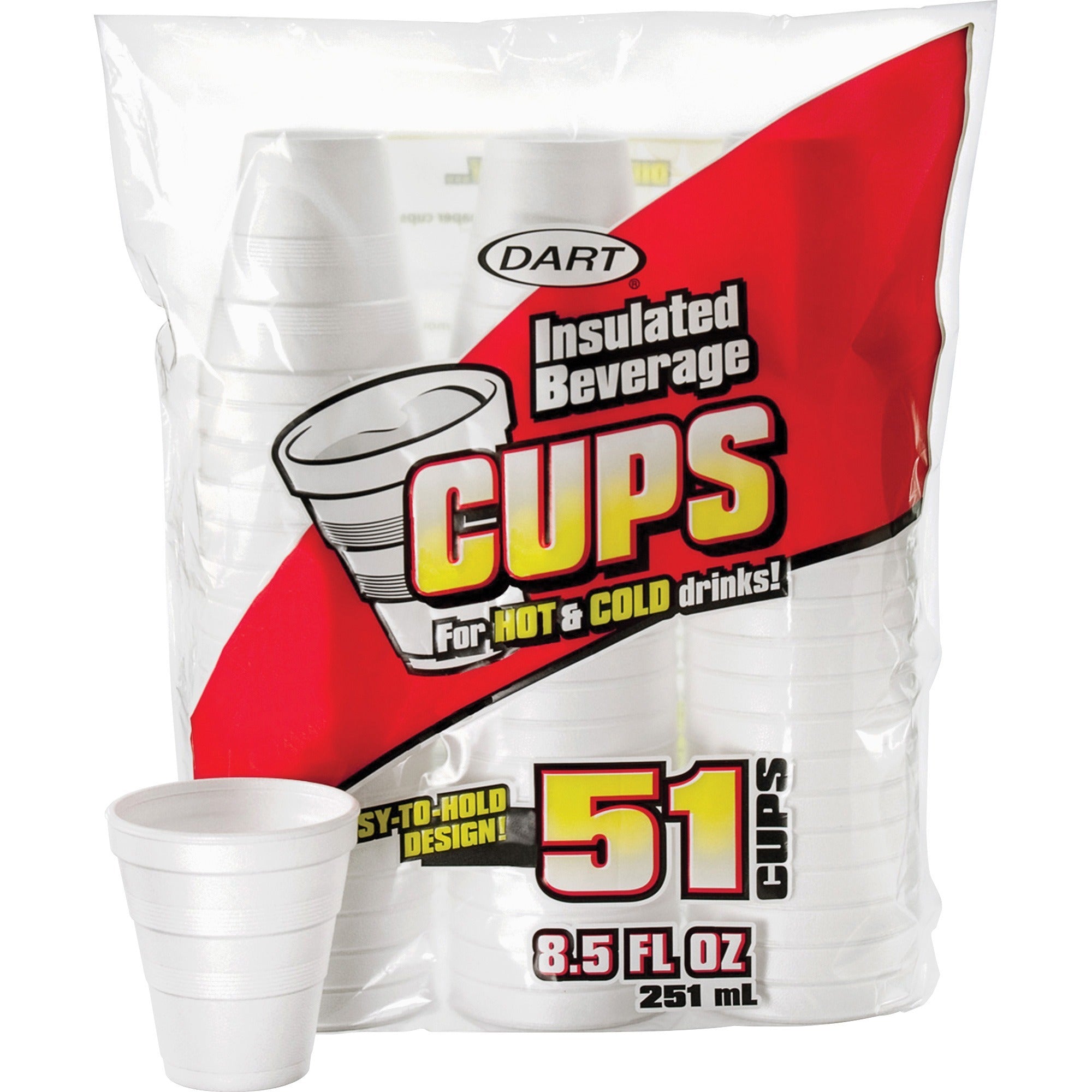 Dart 8.5 oz Insulated Beverage Cups - 2000