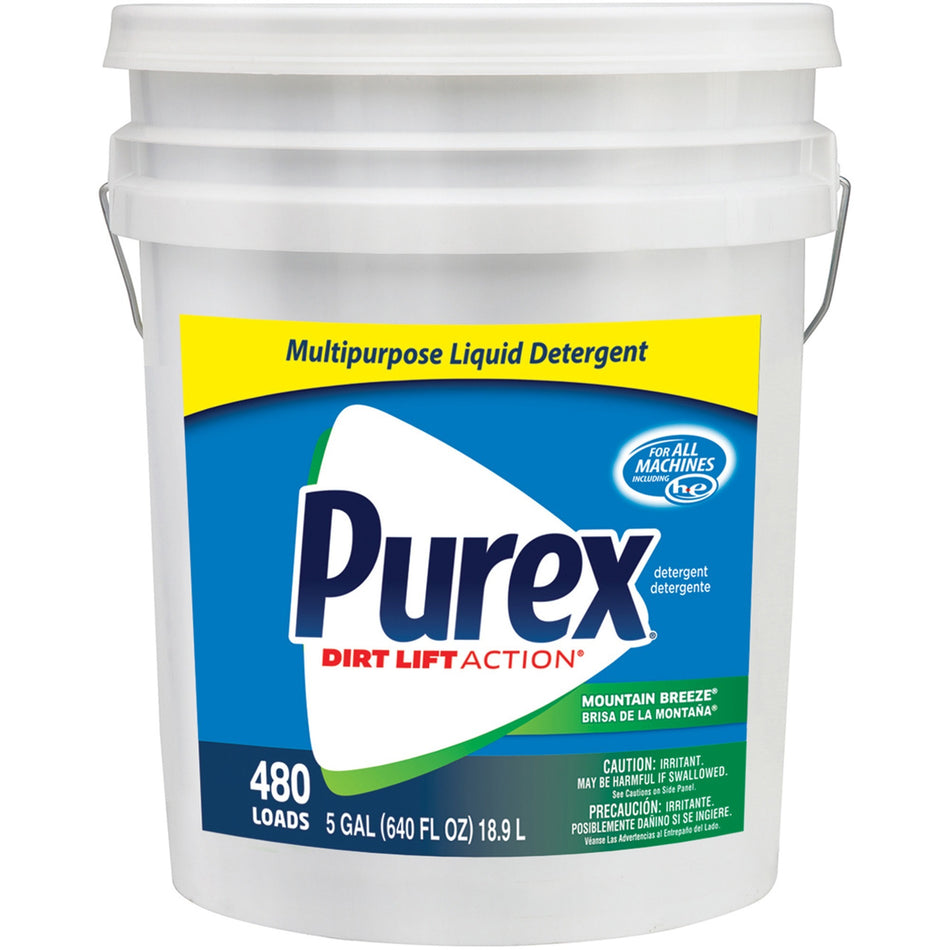 Purex DialProf Multipurp Liquid Detergent - 640 fl oz (20 quart) - Mountain Breeze Scent - Blue - 1 Each