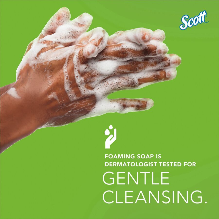 Scott Essential Green Certified Foam Skin Cleanser - Foam - 1.59 quart - Applicable on Hand - Fragrance-free, Dye-free - 1 Each