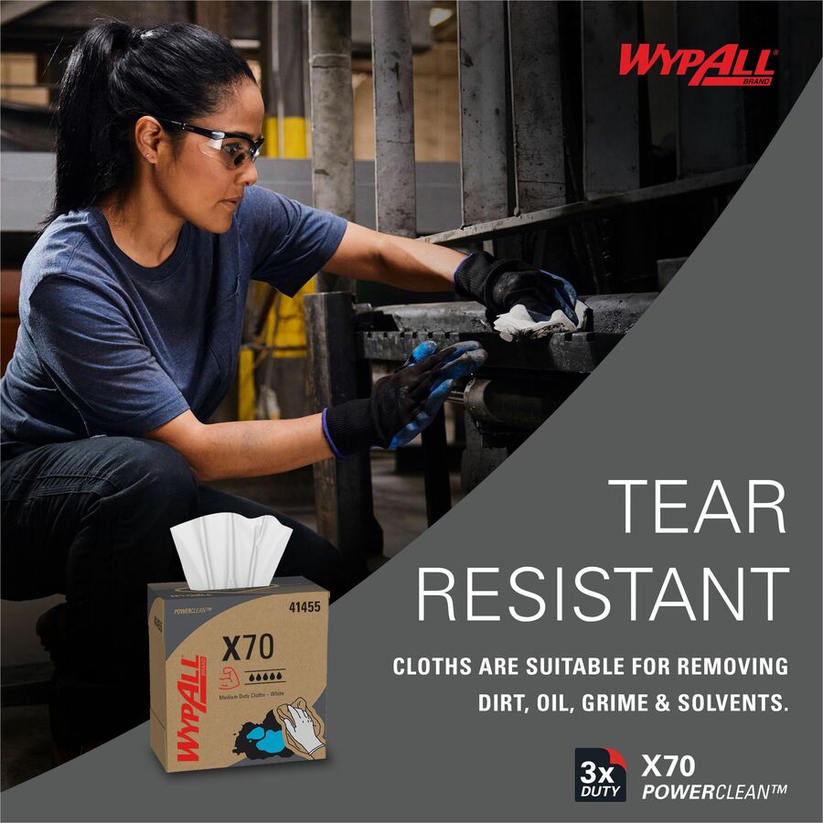 Wypall PowerClean X70 Medium Duty Cloths - Pop-Up Box - Right