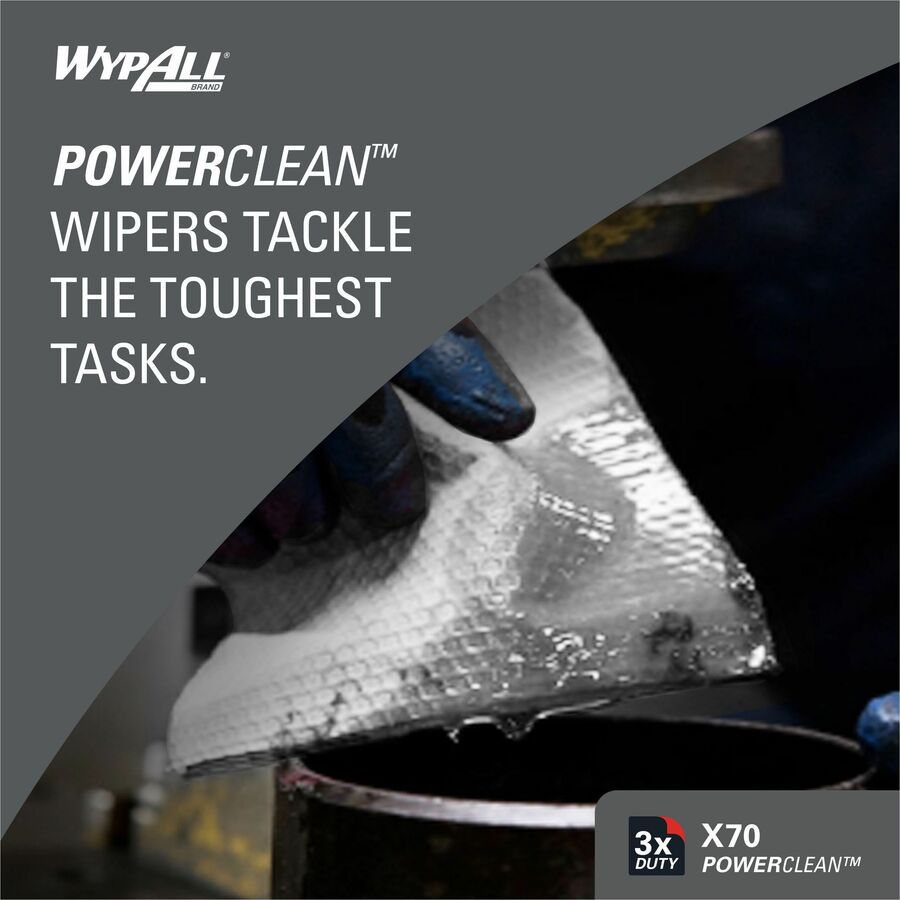 Wypall PowerClean X70 Medium Duty Cloths - Pop-Up Box - Bottom