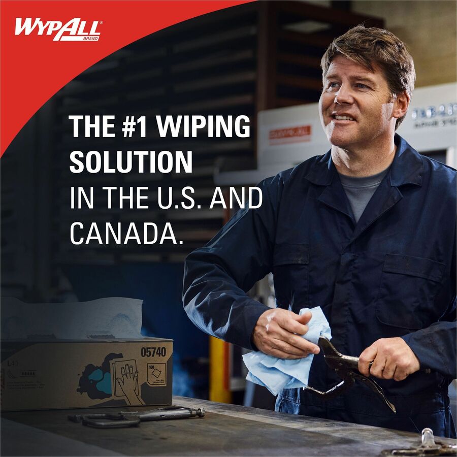 Wypall PowerClean X70 Medium Duty Cloths - Pop-Up Box - Top