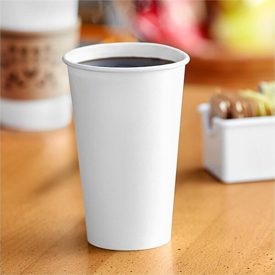 Solo 12 oz Disposable Hot Cups - fl - White - Paper - Drink Coffee Tea Cocoa - 50/Bag - 20 / Carton