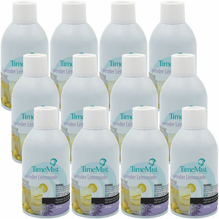TimeMist Metered 30-Day Lavender Lemonade Scent Refill - Spray - 6000 ftÔøΩ - 7.1 fl oz (0.2 quart) - Lavender Lemonade - 30 Day - Odor Neutralizer, Long Lasting - 12 / Carton