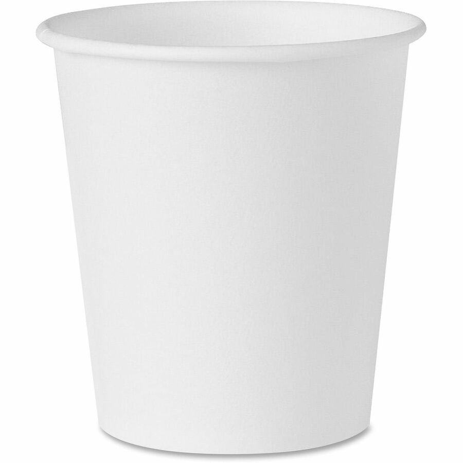 Solo 3 oz Treated Paper Water Cups - fl - White - 100/Pack - 50 / Carton