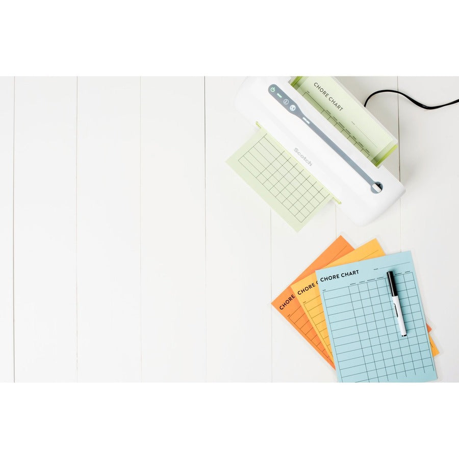 Scotch Thermal Laminating Pouches - Sheet Size Supported: Letter 8.50" Width x 11" Length - Laminating Pouch/Sheet Size: 8.90" Width x 5 mil Thickness - for Sign, Schedule, Artwork, Certificate - Durable, Photo-safe, Thick - Clear - 100 / Pack