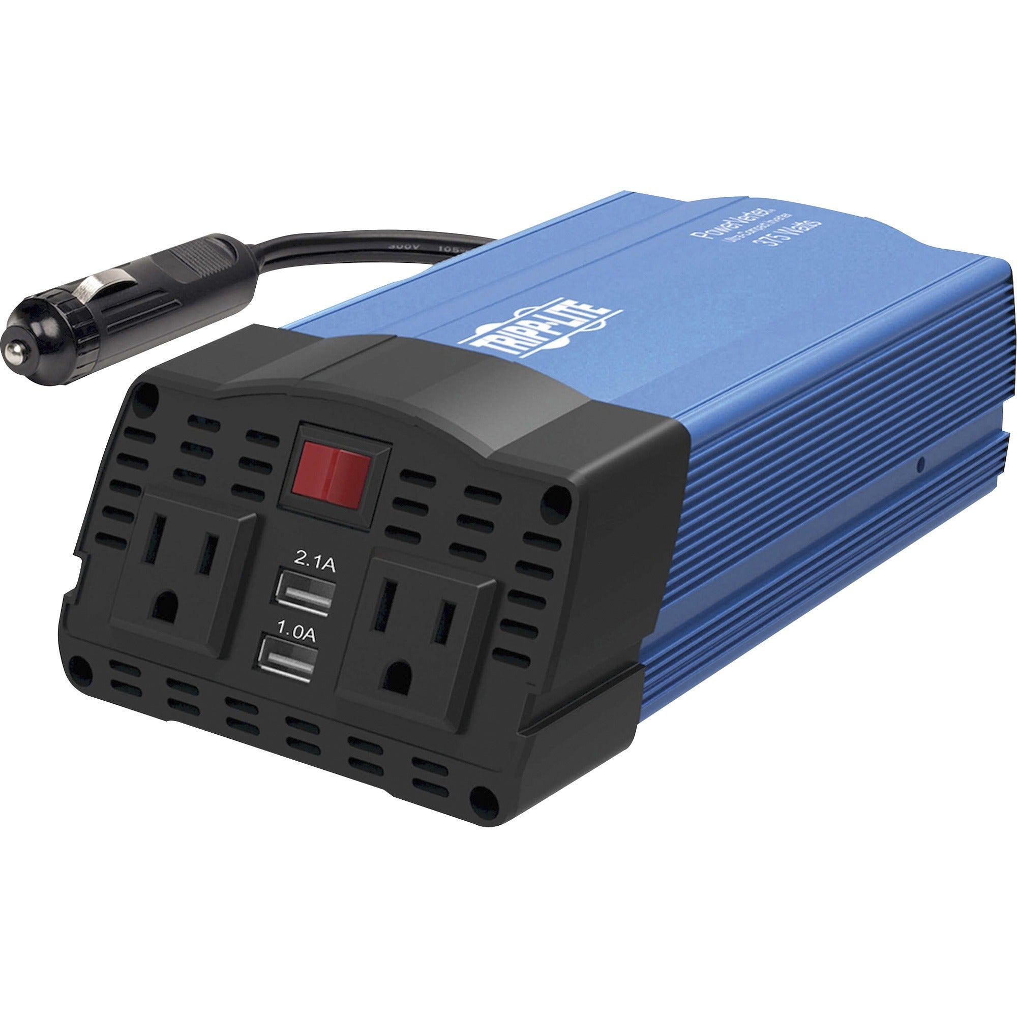 Tripp Lite series PowerVerter PV375USB Power Inverter - Input Voltage: 12 V DC - Output Voltage: 120 V AC - Continuous Power: 375 W