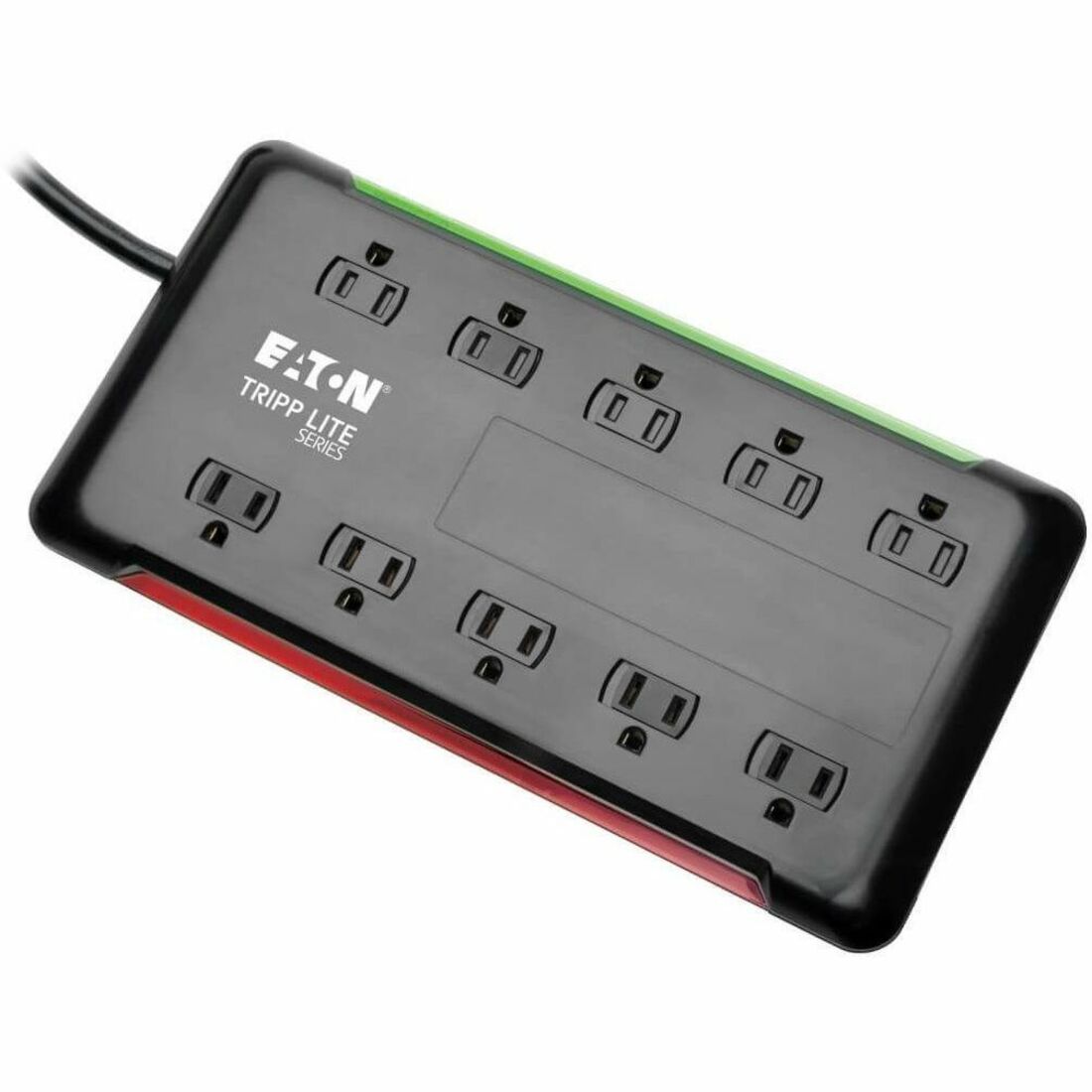 Tripp Lite series Protect It! 10-Outlet Surge Protector, 6 ft. Cord, 2880 Joules, Black Housing - 10 x NEMA 5-15R - 1800 VA - 2880 J - 120 V AC Input - 6 ft