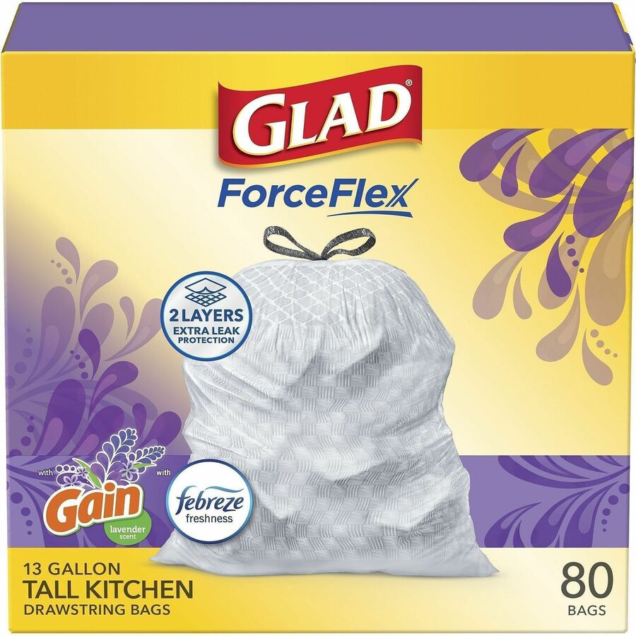 Glad ForceFlex Tall Kitchen Drawstring Trash Bags - Alternate-Image17