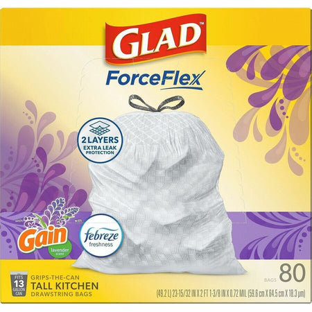 Glad ForceFlex Tall Kitchen Drawstring Trash Bags - Alternate-Image1