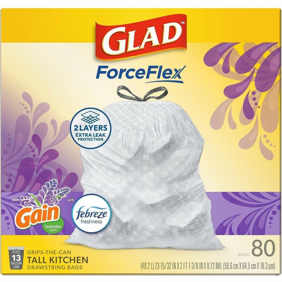 Glad ForceFlex Tall Kitchen Drawstring Trash Bags - Alternate-Image2