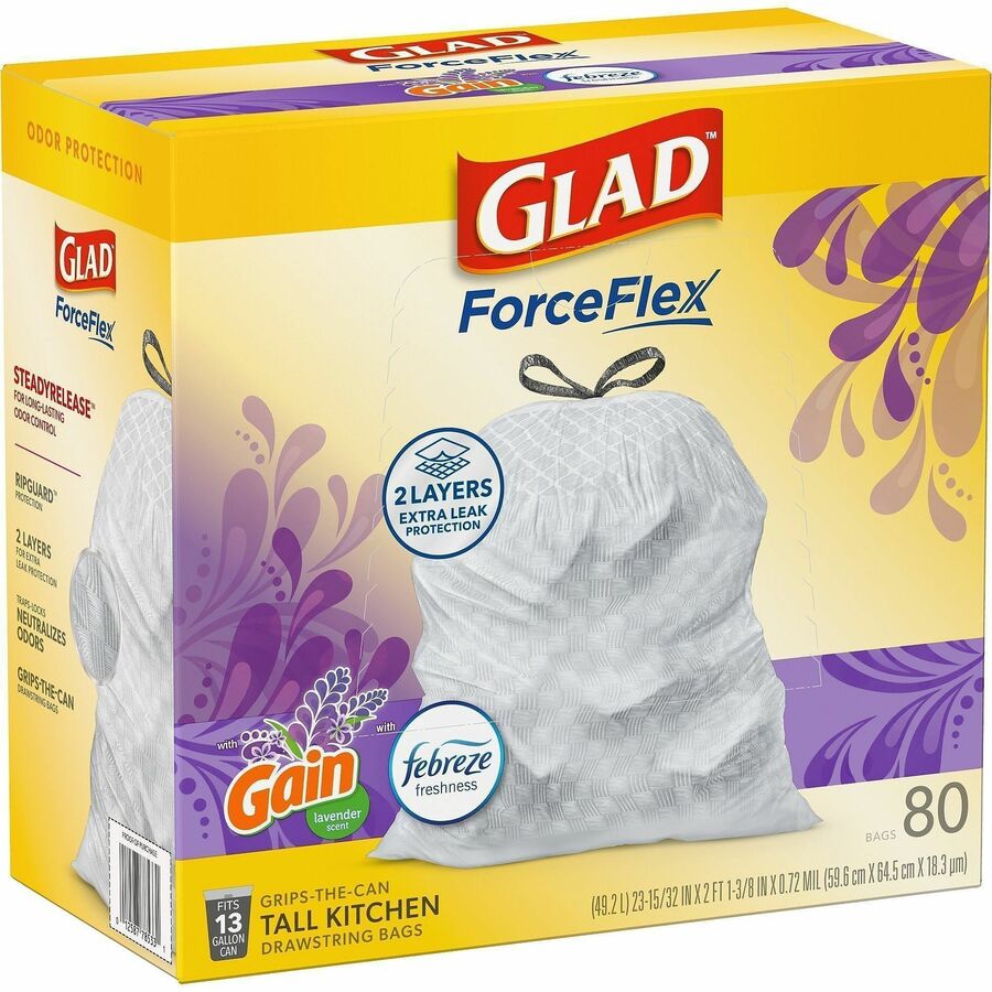 Glad ForceFlex Tall Kitchen Drawstring Trash Bags - Alternate-Image11