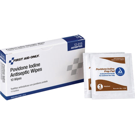 First Aid Only Povidone Iodine Antiseptic Wipes - 2000
