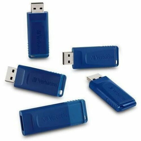 Microban 16GB USB Flash Drive - 5pk - Blue - 16 GB - USB 2.0 Type A - Blue - 5 Year Warranty - 5 / Pack