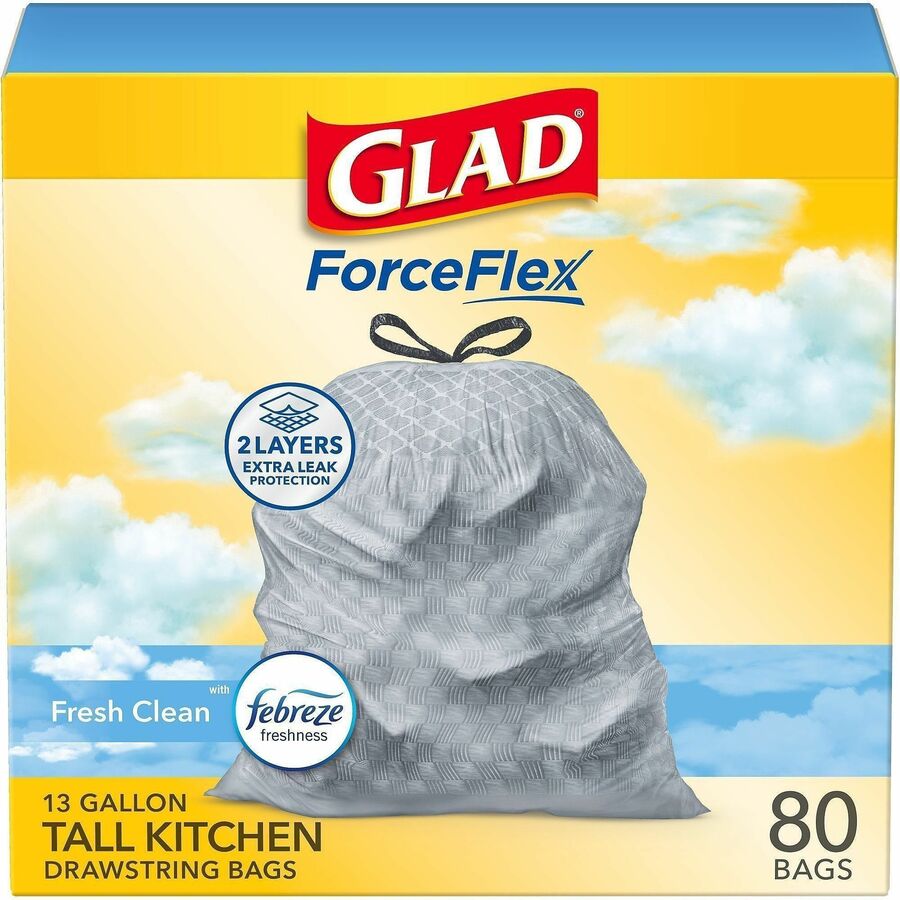 Glad ForceFlex Tall Kitchen Drawstring Trash Bags - Alternate-Image17