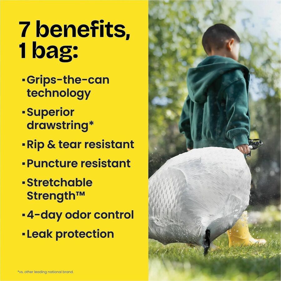 Glad ForceFlex Tall Kitchen Drawstring Trash Bags - Alternate-Image5