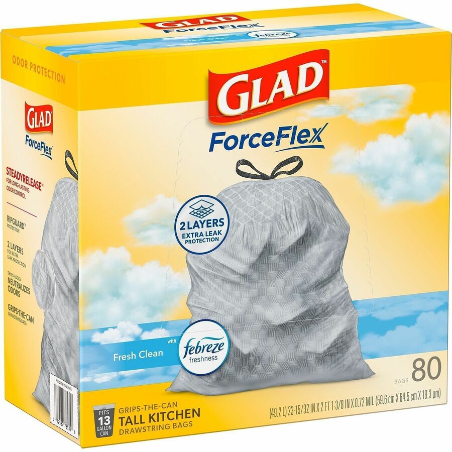 Glad ForceFlex Tall Kitchen Drawstring Trash Bags - Alternate-Image11