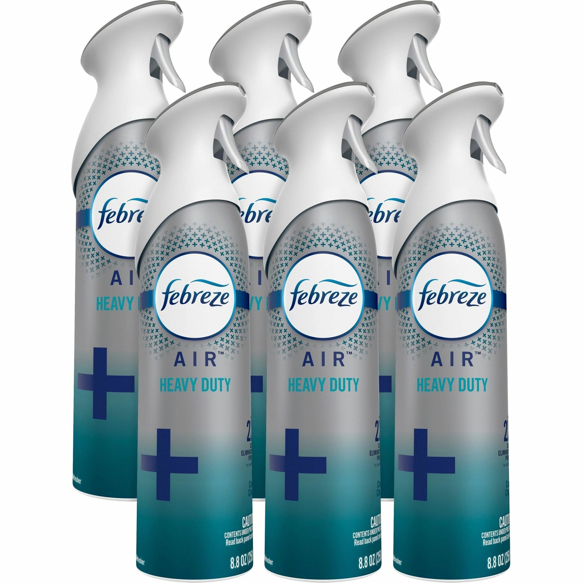 Febreze Air Freshener Spray - Spray - 8.8 fl oz (0.3 quart) - Crisp Clean - Odor Neutralizer, VOC-free, Heavy Duty - 6 / Carton