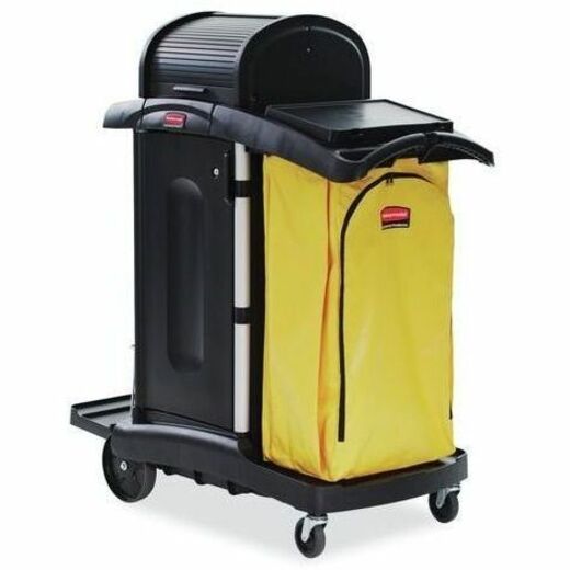 Rubbermaid Commercial 34 Gal Vinyl Bag for High Capacity Janitorial Cleaning Carts, Yellow - 34 gal Capacity - 16.80" Length x 10.50" Width - Zipper Closure - Yellow - Vinyl - Janitorial Cart - 1 Each