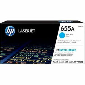 HP 655A (CF451A) Original Laser Toner Cartridge - Cyan - 1 Each - Large