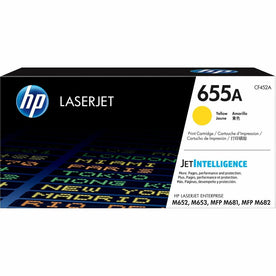 HP 655A (CF452A) Original Laser Toner Cartridge - Yellow - 1 Each - 1100