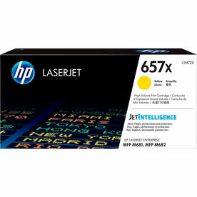 HP 657X (CF472X) Original High Yield Laser Toner Cartridge - Yellow - 1 Each - 1100