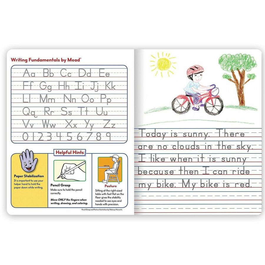 Mead K-2 Classroom Primary Journal - 100 Sheets - 7 1/2" x 9 4/5" Sheet Size - Assorted Cover - 12 / Carton