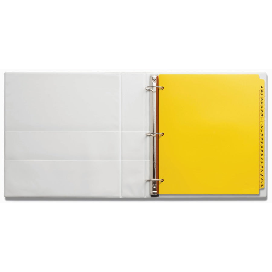Avery® Heavy-Duty Plastic A-Z Industrial Dividers - 26 x Divider(s) - 26 Tab(s) - A-Z - 26 Tab(s)/Set - 8.5" Divider Width x 11" Divider Length - 3 Hole Punched - Yellow Plastic Divider - Yellow Plastic Tab(s) - 26 / Set