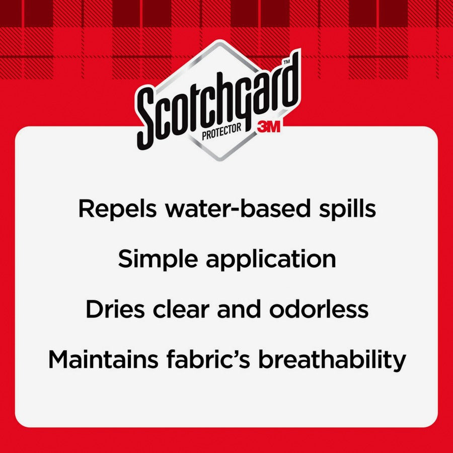 Scotchgard Fabric Water Shield - For Fabric - 10 fl oz (0.3 quart) - Recommended For: Stain Remover - Odorless, Soil Resistant - Aqua - 6 / Carton