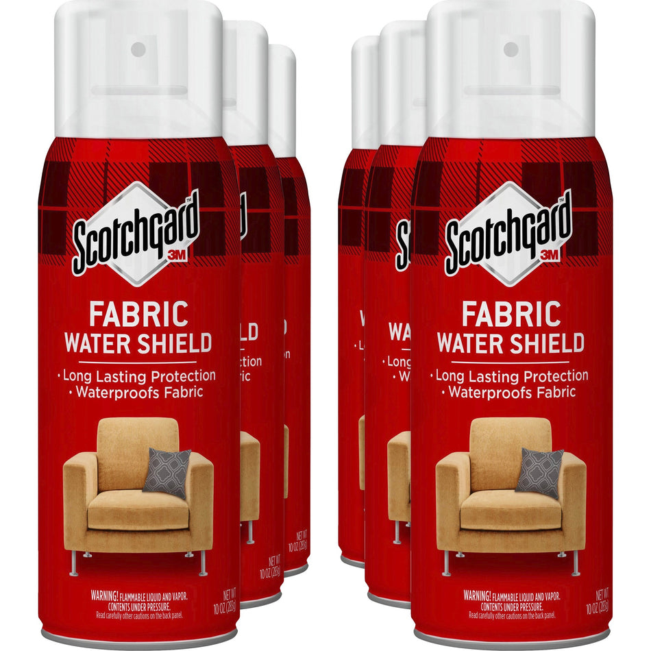 Scotchgard Fabric Water Shield - For Fabric - 10 fl oz (0.3 quart) - Recommended For: Stain Remover - Odorless, Soil Resistant - Aqua - 6 / Carton