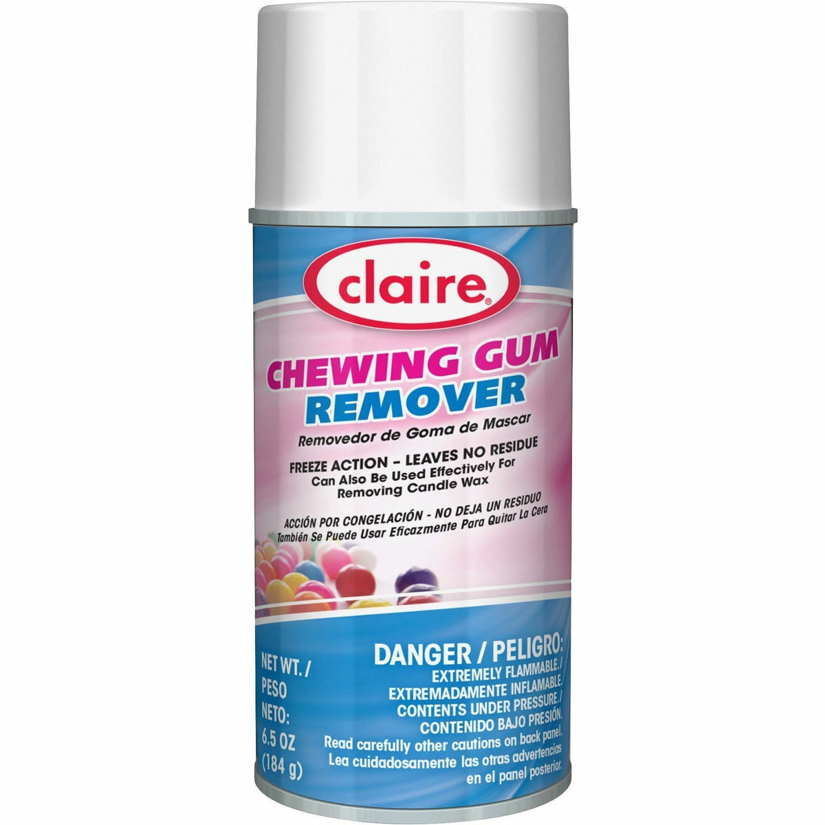 Claire Chewing Gum Remover - 6.5 fl oz (0.2 quart) - Cherry Scent - Residue-free, Non-staining, Chemical-free, CFC-free Can - 1 Each