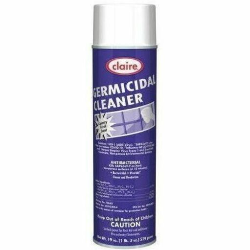 Claire Germicidal Cleaner - 19 fl oz (0.6 quart) - Country Garden Scent - Deodorize, Anti-bacterial, Non-scratching, CFC-free, Non-flammable - White Can - 1 Each