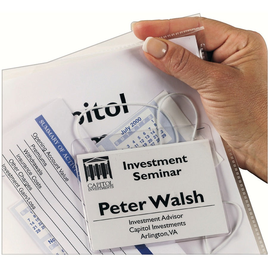 Avery® Secure Top Sheet Protectors - For Letter 8 1/2" x 11" Sheet - 3 x Holes - Ring Binder - Top Loading - Clear - Polypropylene - 25/Pack - 3 / Bundle