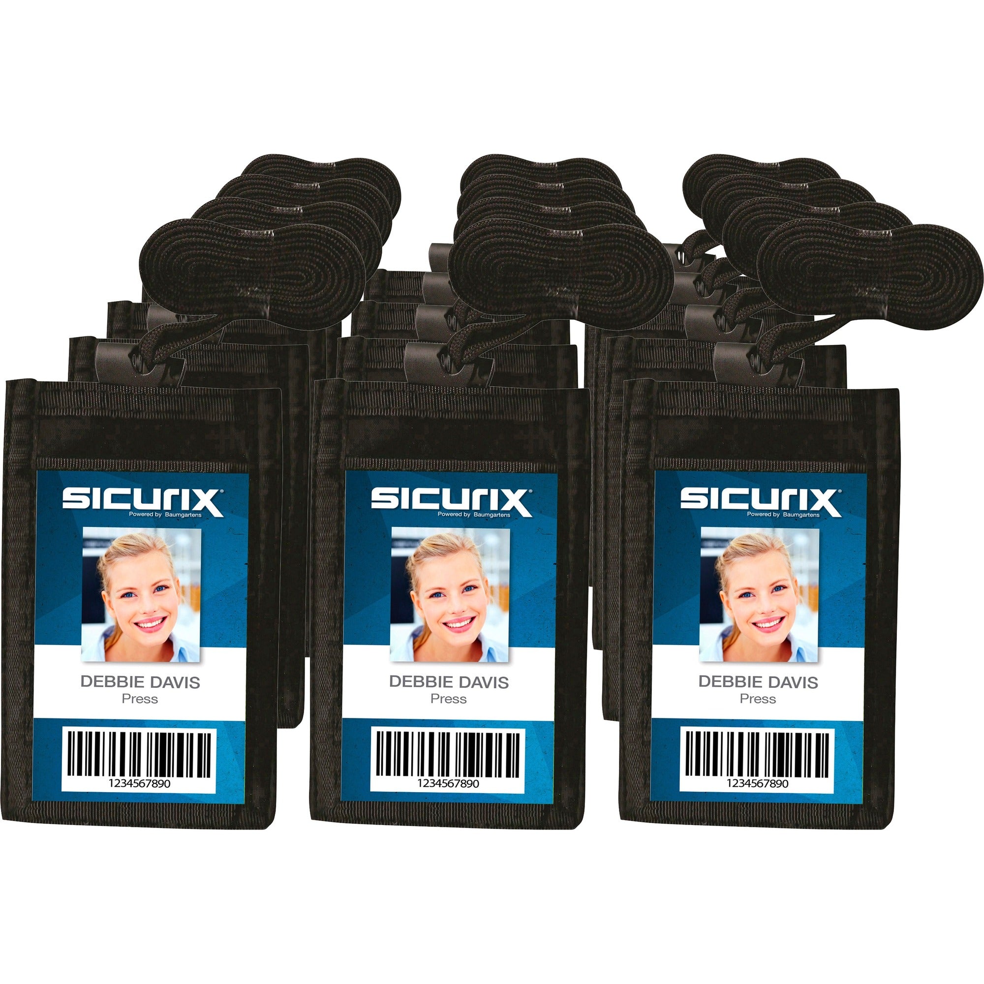 SICURIX Carrying Case (Pouch) Business Card - Black - 2000